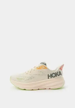 Hoka One One: Бежевые кроссовки 