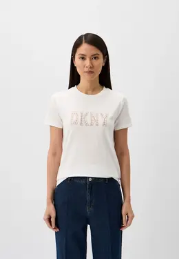 DKNY: Белая футболка 