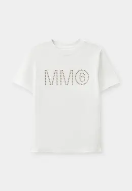 MM6 Maison Margiela: Белая футболка 