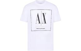 Armani Exchange: Белая футболка 