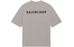 Balenciaga: Серая футболка 