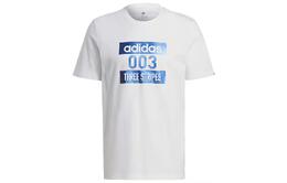 Adidas: Белая футболка 