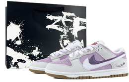 Nike: Фиолетовые кроссовки  Dunk