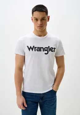 Wrangler: Белая футболка 