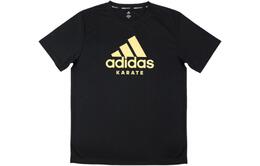 Adidas: Чёрная футболка 