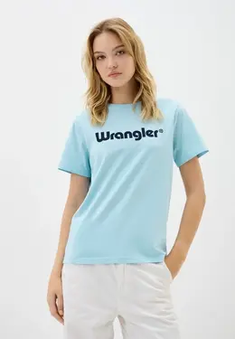 Wrangler: Голубая футболка 