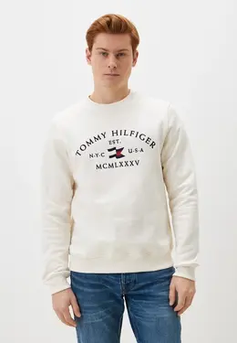 Tommy Hilfiger: Бежевый свитшот 