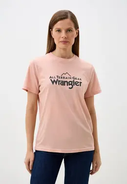 Wrangler: Бежевая футболка 