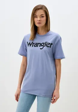 Wrangler: Голубая футболка 