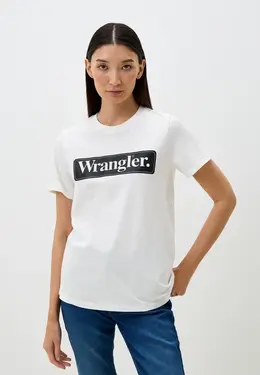 Wrangler: Белая футболка 