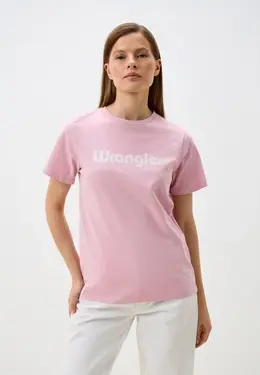 Wrangler: Розовая футболка 