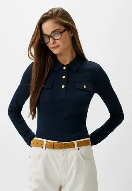 Tommy Hilfiger: Синее поло 