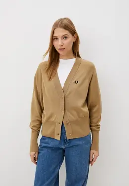 Fred Perry: Бежевый кардиган 