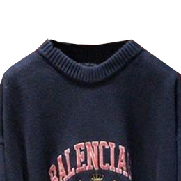 Balenciaga: Тёмный свитер 