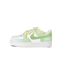 Nike: Зелёные кроссовки  Air Force 1