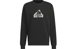 Adidas: Чёрная толстовка 