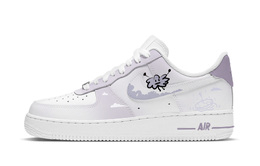 Nike: Фиолетовые кроссовки  Air Force 1