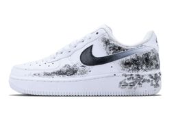 Nike: Чёрные кроссовки  Air Force 1