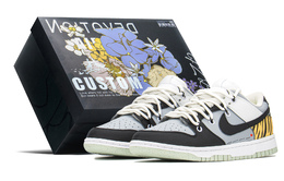 Nike: Серые кроссовки  Dunk