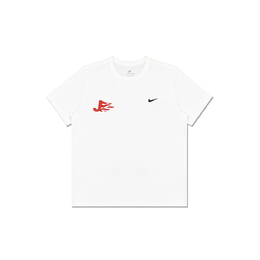 Nike: Белая футболка 
