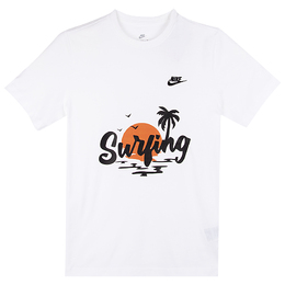 Nike: Белая футболка 