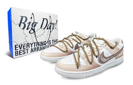Nike: Коричневые кроссовки  Dunk