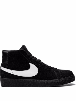 Nike: Чёрные кеды  Zoom Blazer