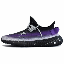 Adidas: Чёрные кроссовки  Yeezy Boost 350 v2