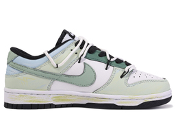 Nike: Зелёные кроссовки  Dunk