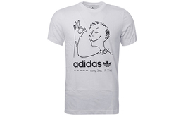 Adidas Originals: Белая футболка 