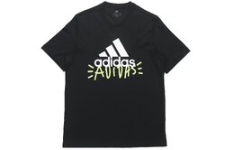 Adidas: Чёрная футболка 