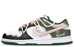 Nike: Зелёные кроссовки  Dunk