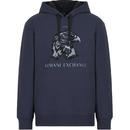 Armani Exchange: Тёмная толстовка 