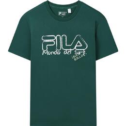 Fila: Зелёная футболка 