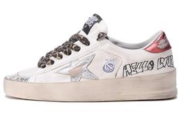 Golden Goose: Белые кроссовки  Stardan