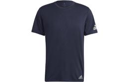 Adidas: Синяя футболка 