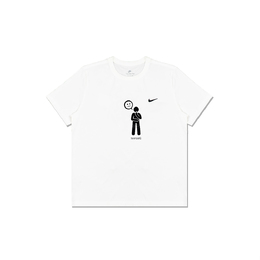 Nike: Белая футболка 