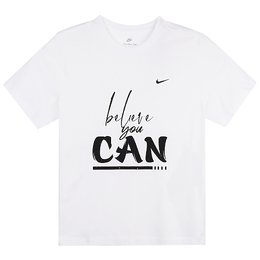 Nike: Белая футболка 