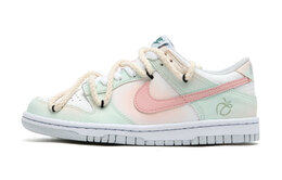 Nike: Зелёные кроссовки  Dunk