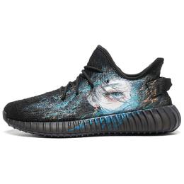 Adidas: Чёрные кроссовки  Yeezy Boost 350 v2