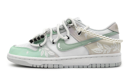Nike: Зелёные кроссовки  Dunk