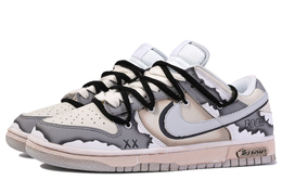 Nike: Серые кроссовки  Dunk