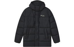 Fila: Чёрный пуховик 