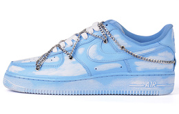 Nike: Синие кроссовки  Air Force 1