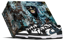 Nike: Чёрные кроссовки  Dunk
