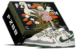Nike: Белые кроссовки  Dunk