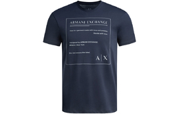 Armani Exchange: Тёмная футболка 