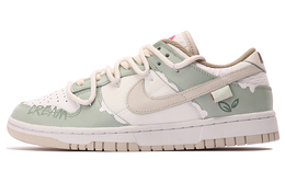 Nike: Зелёные кроссовки  Dunk