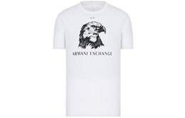 Armani Exchange: Белая футболка 