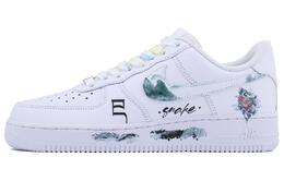 Nike: Зелёные кроссовки  Air Force 1